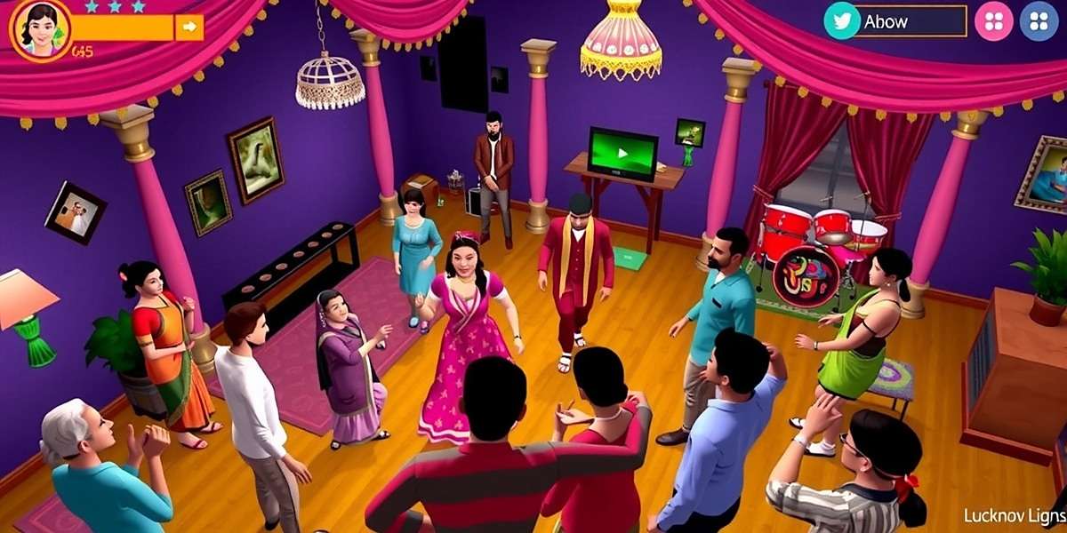 Lucknow Lions Community Festival Event Lucknow Lions community event screenshot showing players gathered in a virtual space for a festival celebration with Indian music and dance
